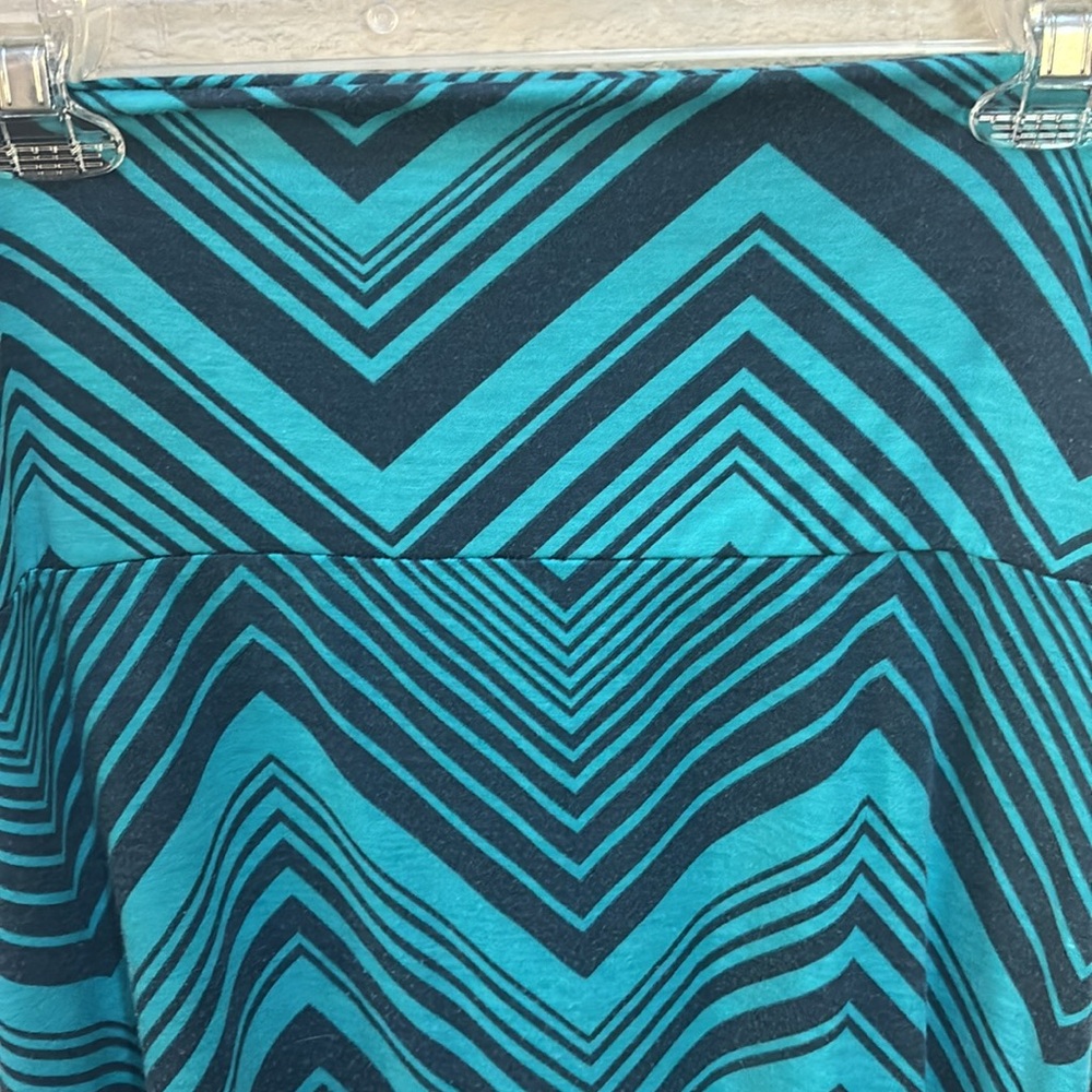 MOSSIMO SMALL MAXI SKIRT HEATHERED NAVY/TURQUOISE PRINT BUNDLE2SAVE GREAT COND - Picture 3 of 6